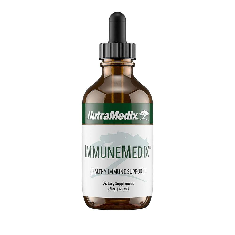 NutraMedix ImmuneMedix bottle front highlighting the herbal blend for daily immune support