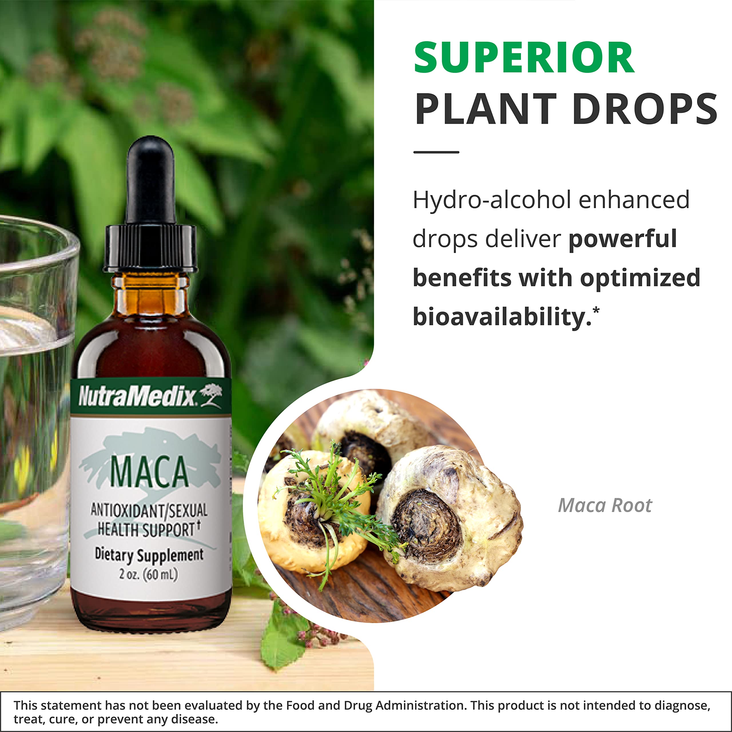 Dispensing NutraMedix Maca liquid drops for easy use