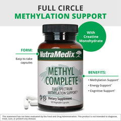 NutraMedix Methyl Complete packaging on desk conveys practical supplementation for daily energy support