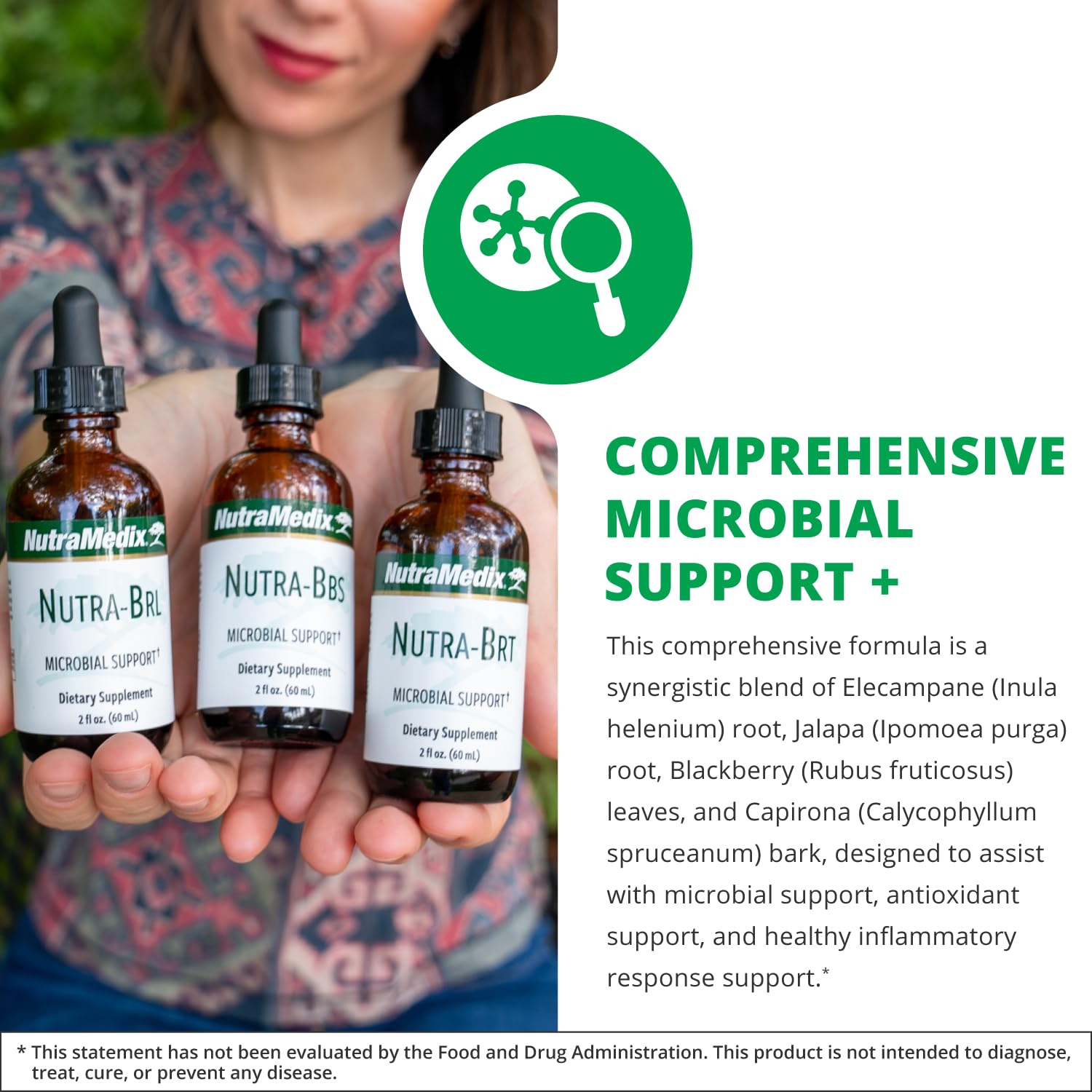 NutraMedix Nutra BBS label features jalapa root and plant blend for immune support.