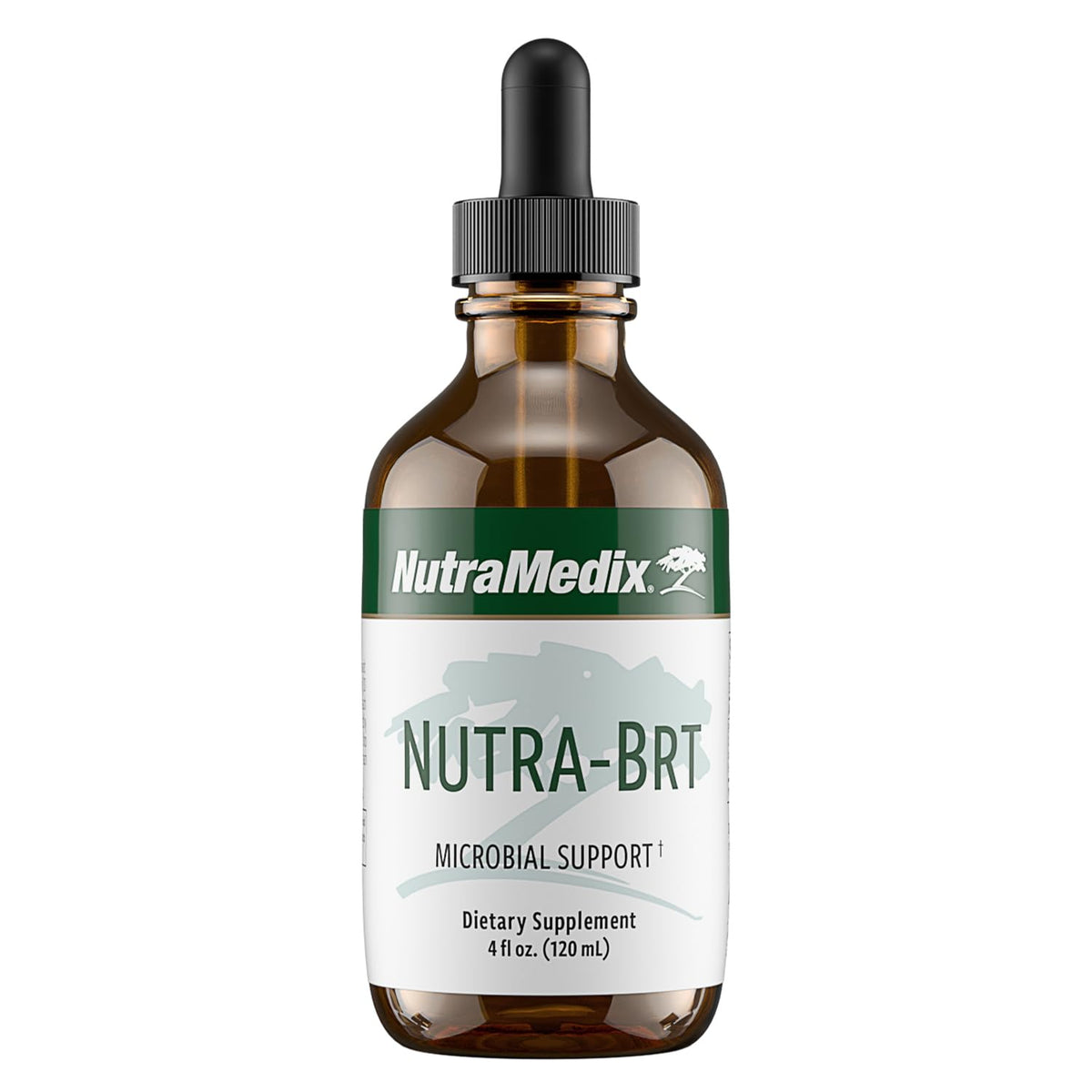 NutraMedix Nutra-BRT bottle label highlighting Huacapurana and Houttuynia for immune support