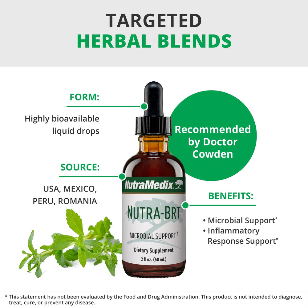 Nutramedix Nutra BRT Cumanda bark extract focus for microbial support.