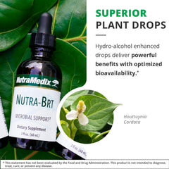 NutraMedix Nutra-BRT packaging box with usage guidelines and ingredients