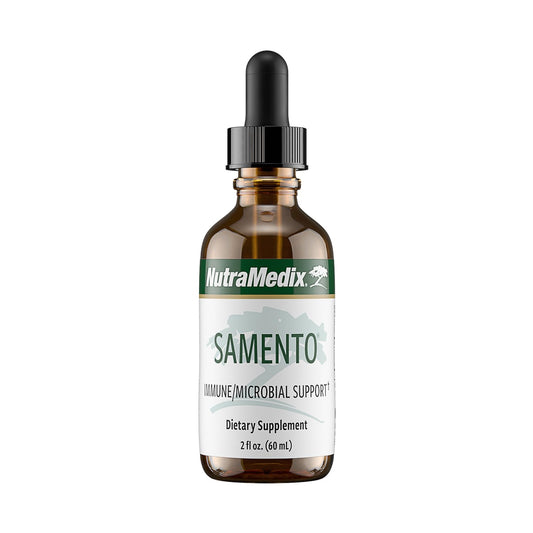 NutraMedix Samento bottle front with cat's claw extract for immune support.