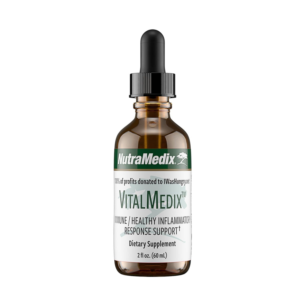 NutraMedix VitalMedix bottle front with vibrant label for daily immune support