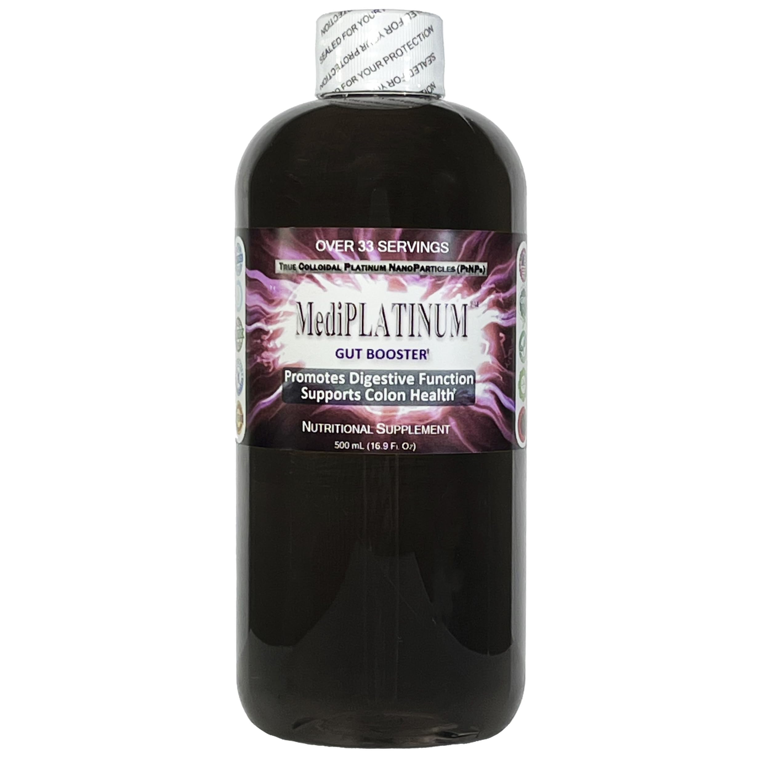 Nutraneering MediPLATINUM bottle cap triple-sealed for freshness and protection