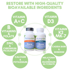 Nutranize Zone bone-health blend with calcium D3 and K2 MK-7