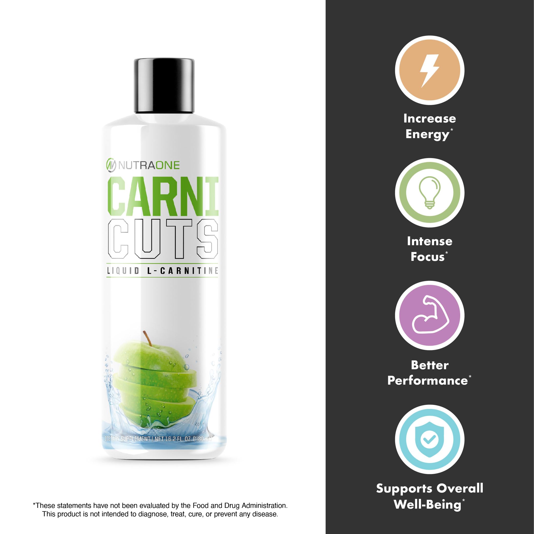 NutraOne Carnicuts Green Apple pour for quick dosing