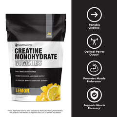 NutraOne Creatine Monohydrate Gummies endurance boost for longer training sessions.