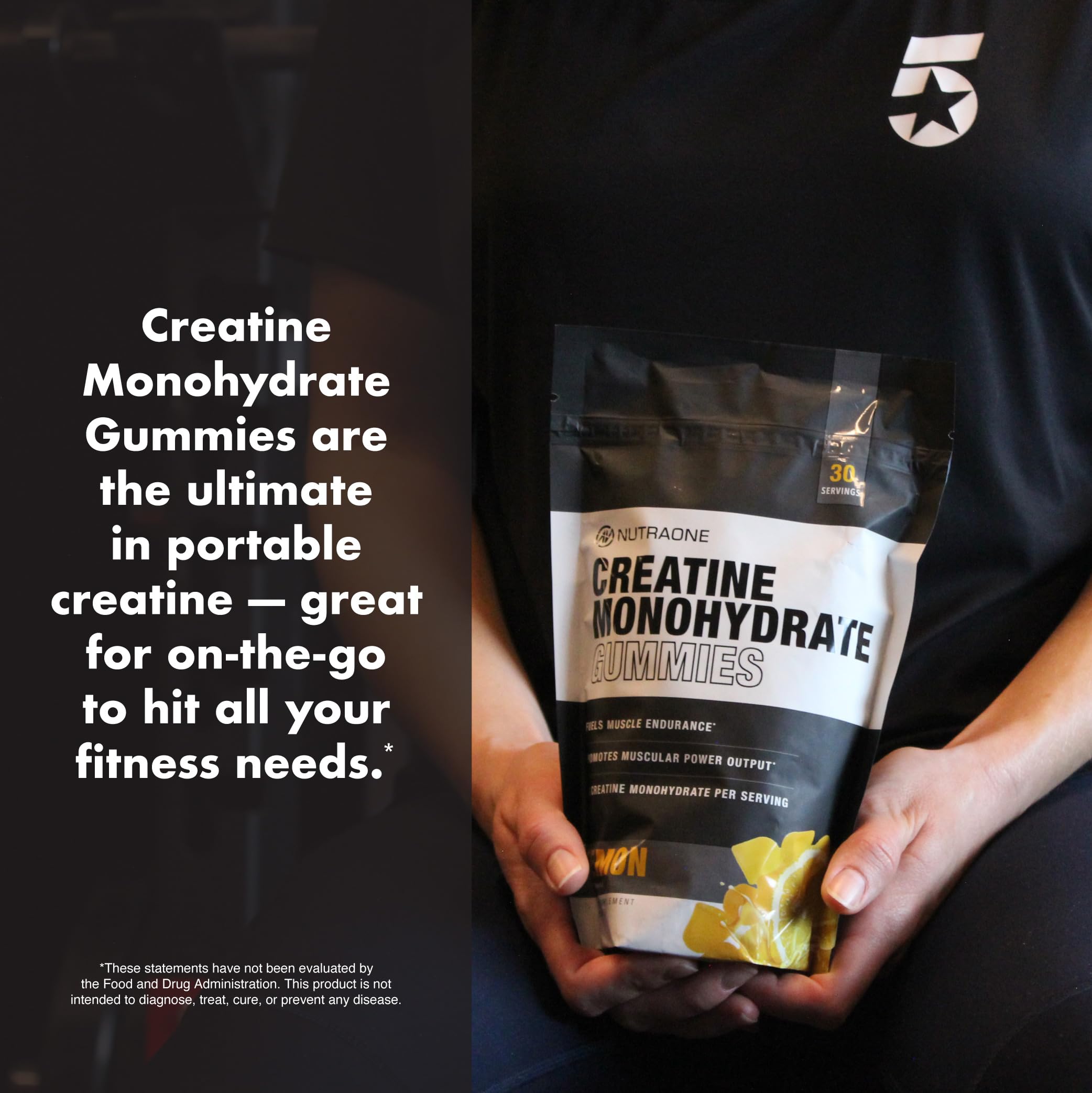 NutraOne Creatine Monohydrate Gummies deliver tasty supplement for quick consumption.