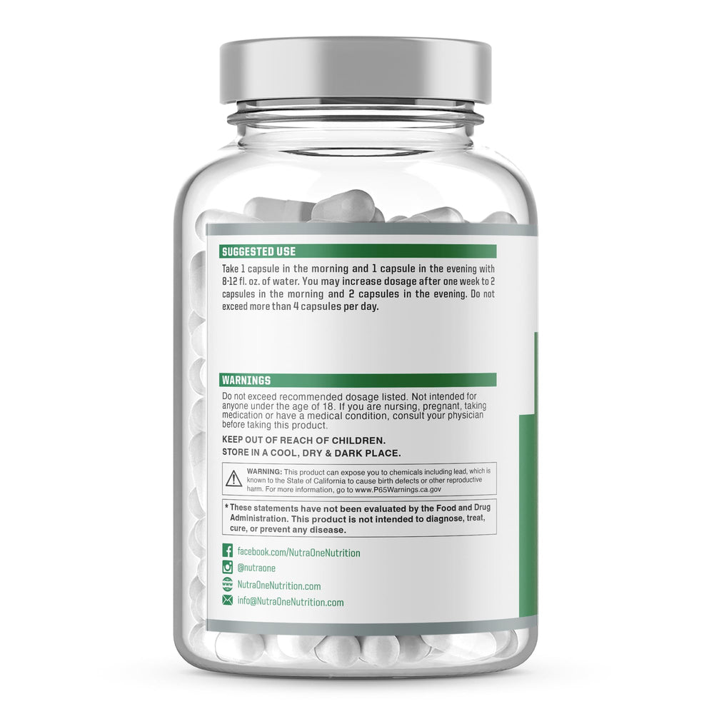 Milk Thistle and herbs in DetoxOne support digestive wellness.