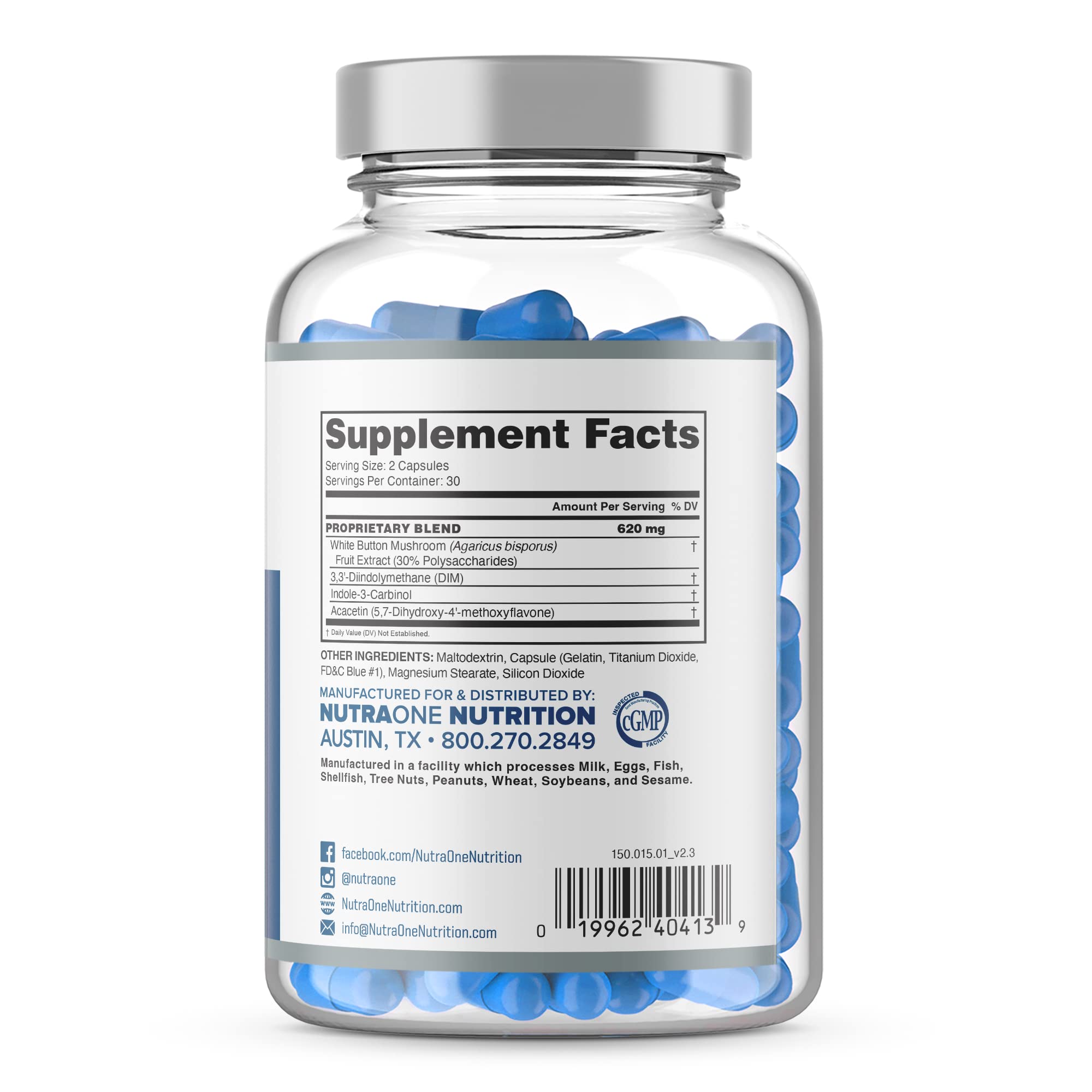 NutraOne EstroOne bottle being dispensed for easy daily use.