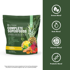NutraOne Greens blends with kale and broccoli close-up for nutrient-rich greens.