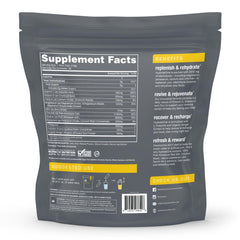 NutraOne HydrateOne 30-serving tub front shows convenient electrolyte replenishment.
