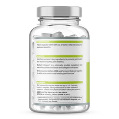 NutraOne JointOne bottle label close-up highlighting BioCell collagen and turmeric