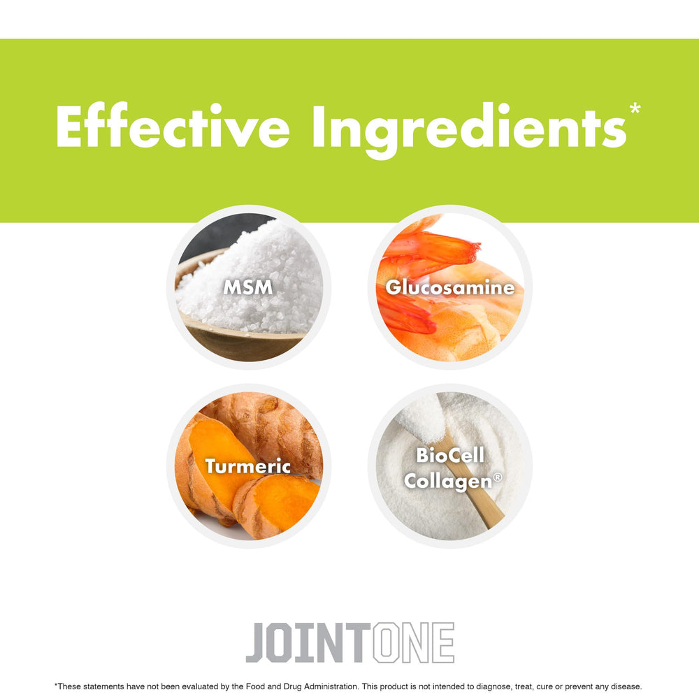 Recovery scene with NutraOne JointOne implying post‑exercise joint comfort