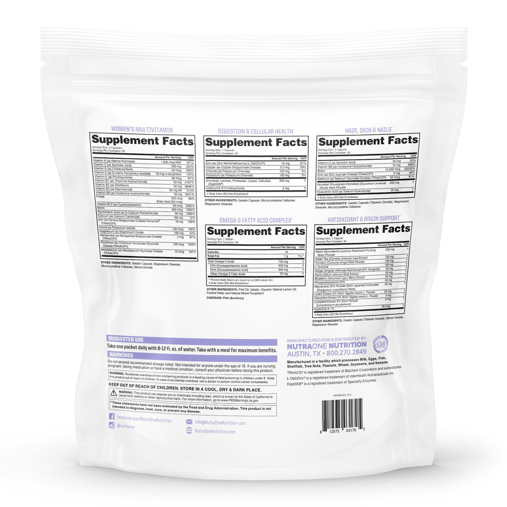 NutraOne MissOne digestive enzymes blend supports digestion and nutrient absorption.