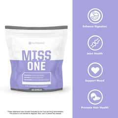 NutraOne MissOne omega fatty acid complex supports energy and mood.