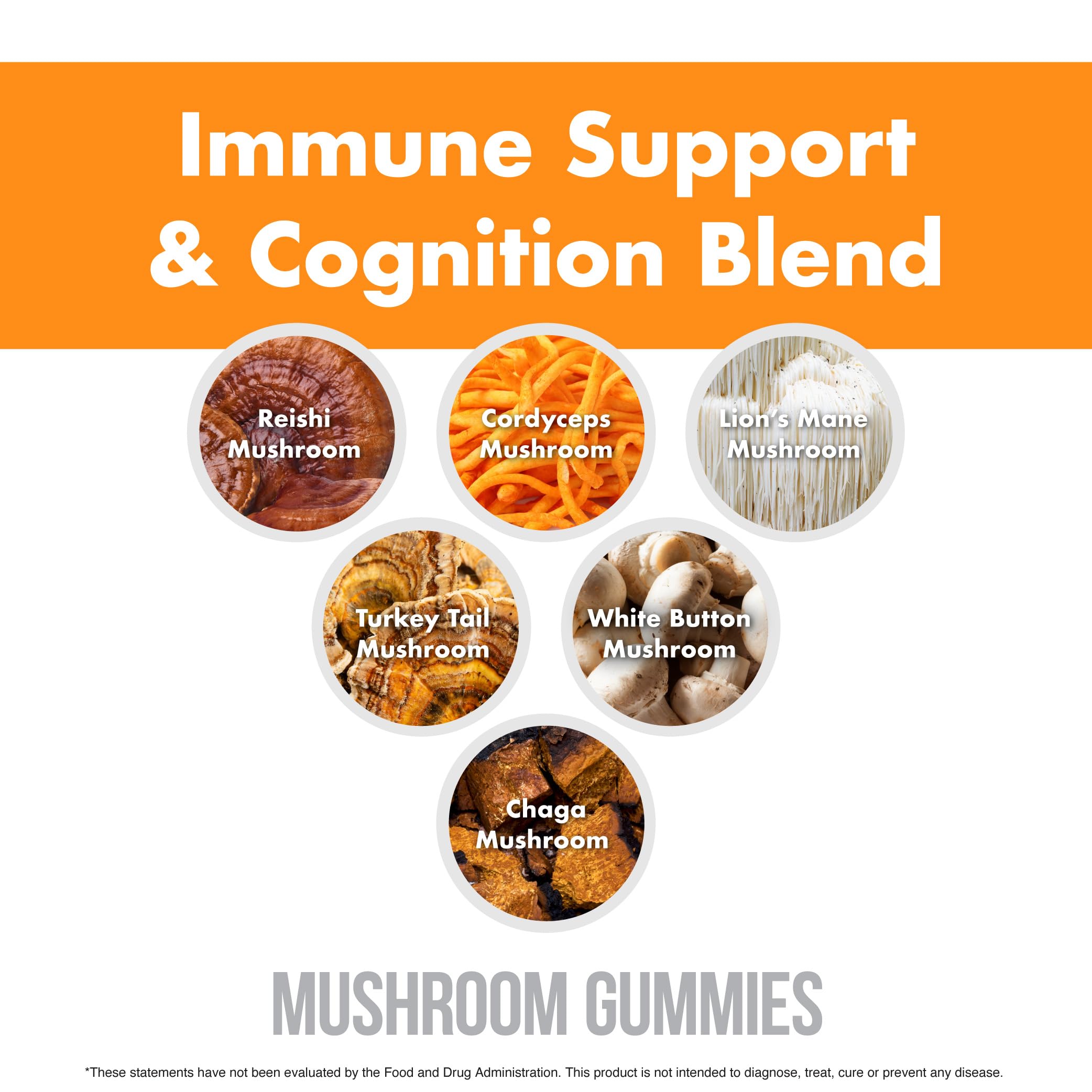 NutraOne Mushroom Gummies Raspberry open-bottle scene ideal for on-the-go snacking.