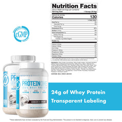 NutraOne ProteinOne GMP certification label indicating safe production
