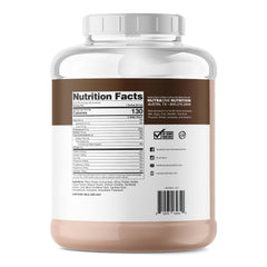 NutraOne ProteinOne whey powder scoop demonstrates 24 g protein per serving