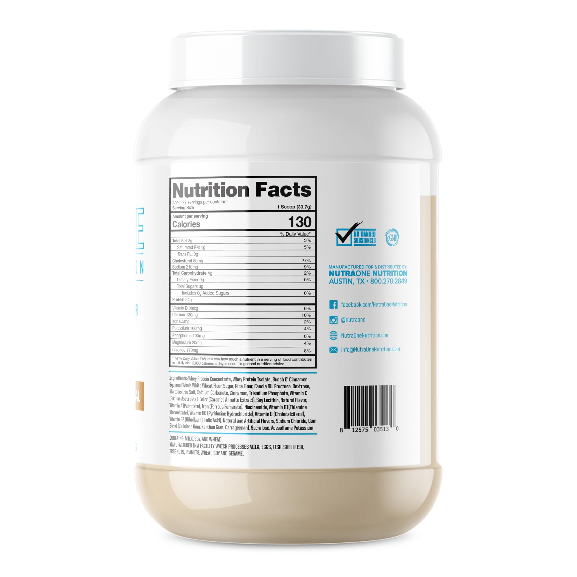 NutraOne ProteinOne shaker bottle ready for post-workout shake