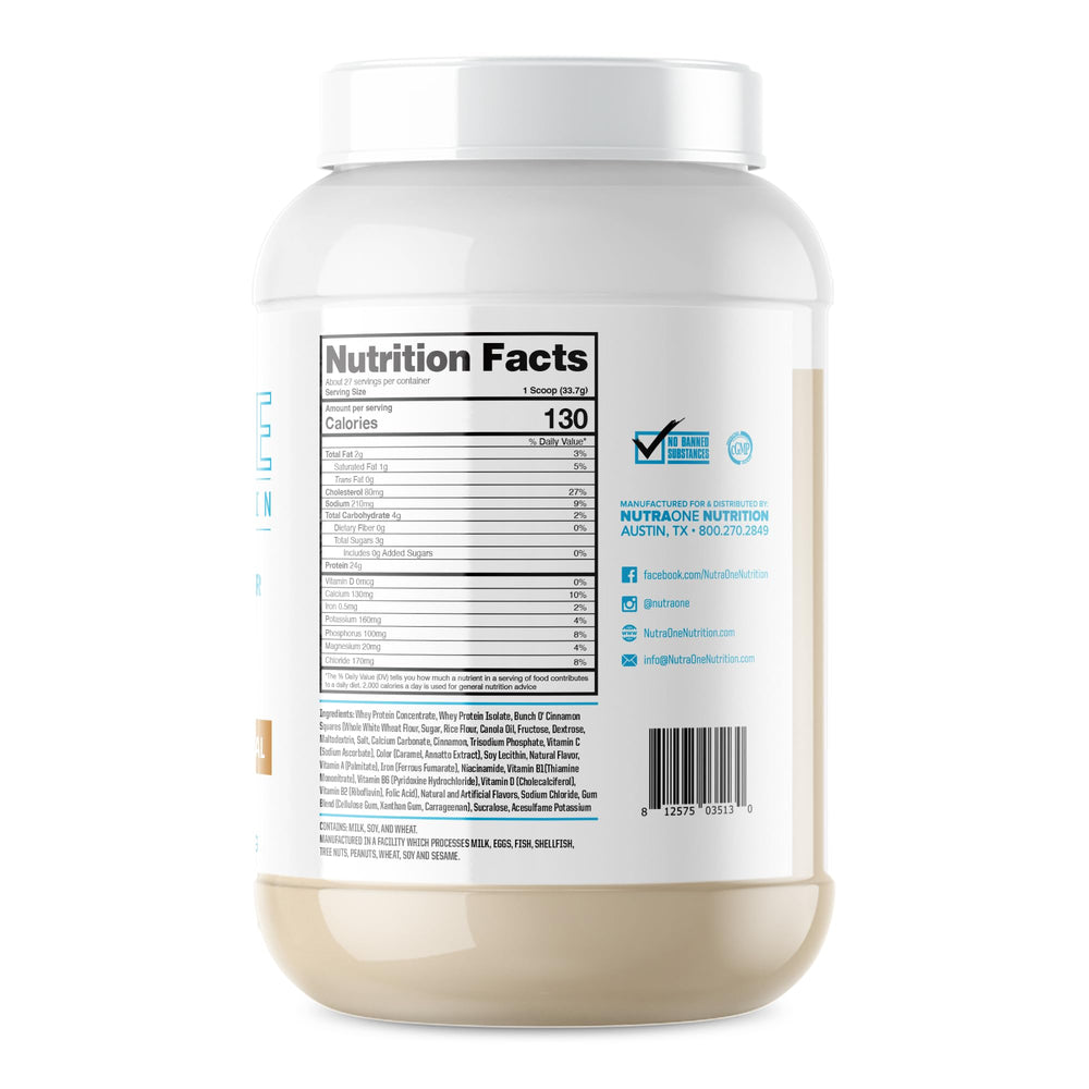 NutraOne ProteinOne shaker bottle ready for post-workout shake