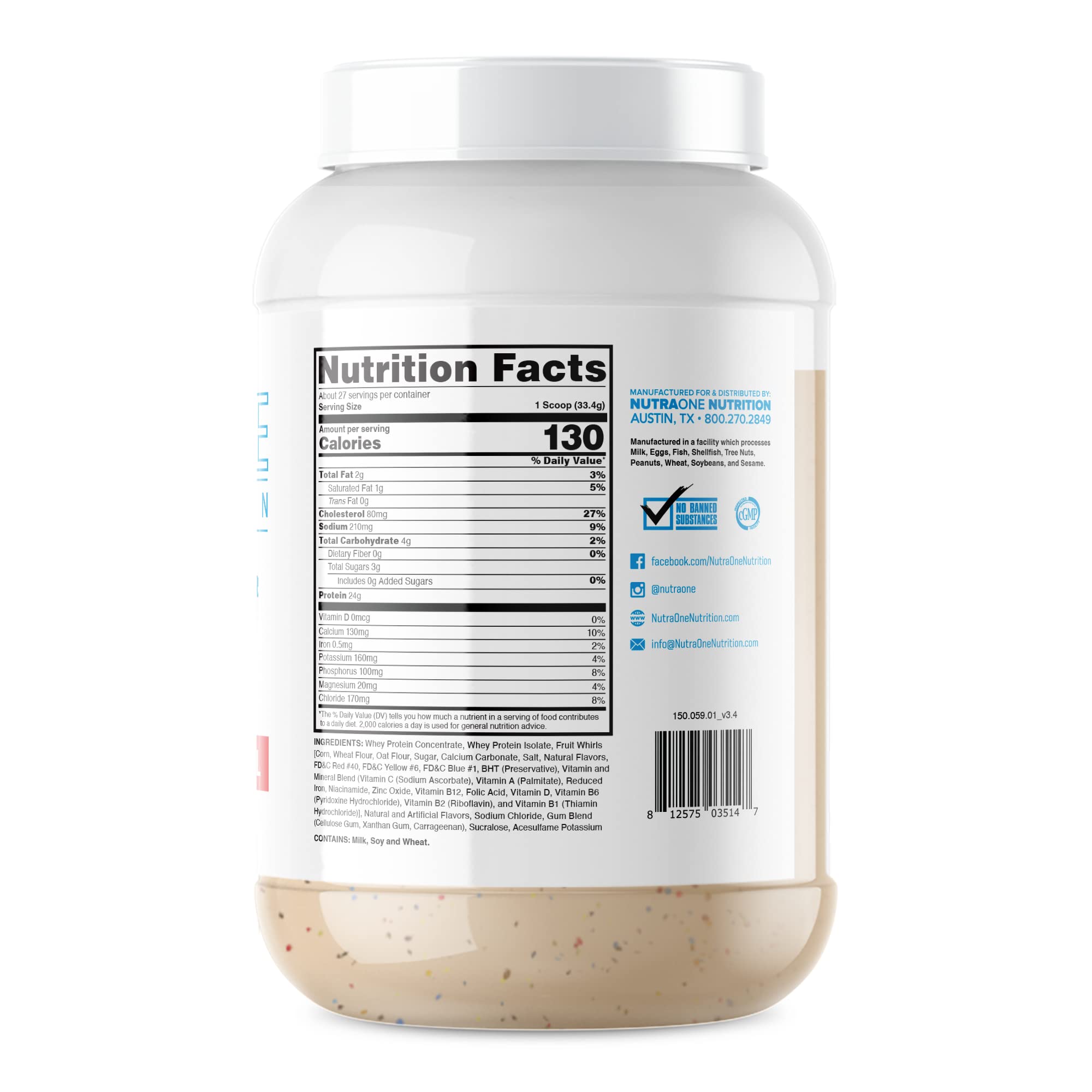 Shaker bottle with ProteinOne shake for muscle recovery support