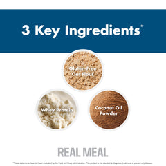 NutraOne Real Meal glass with shake ready to enjoy