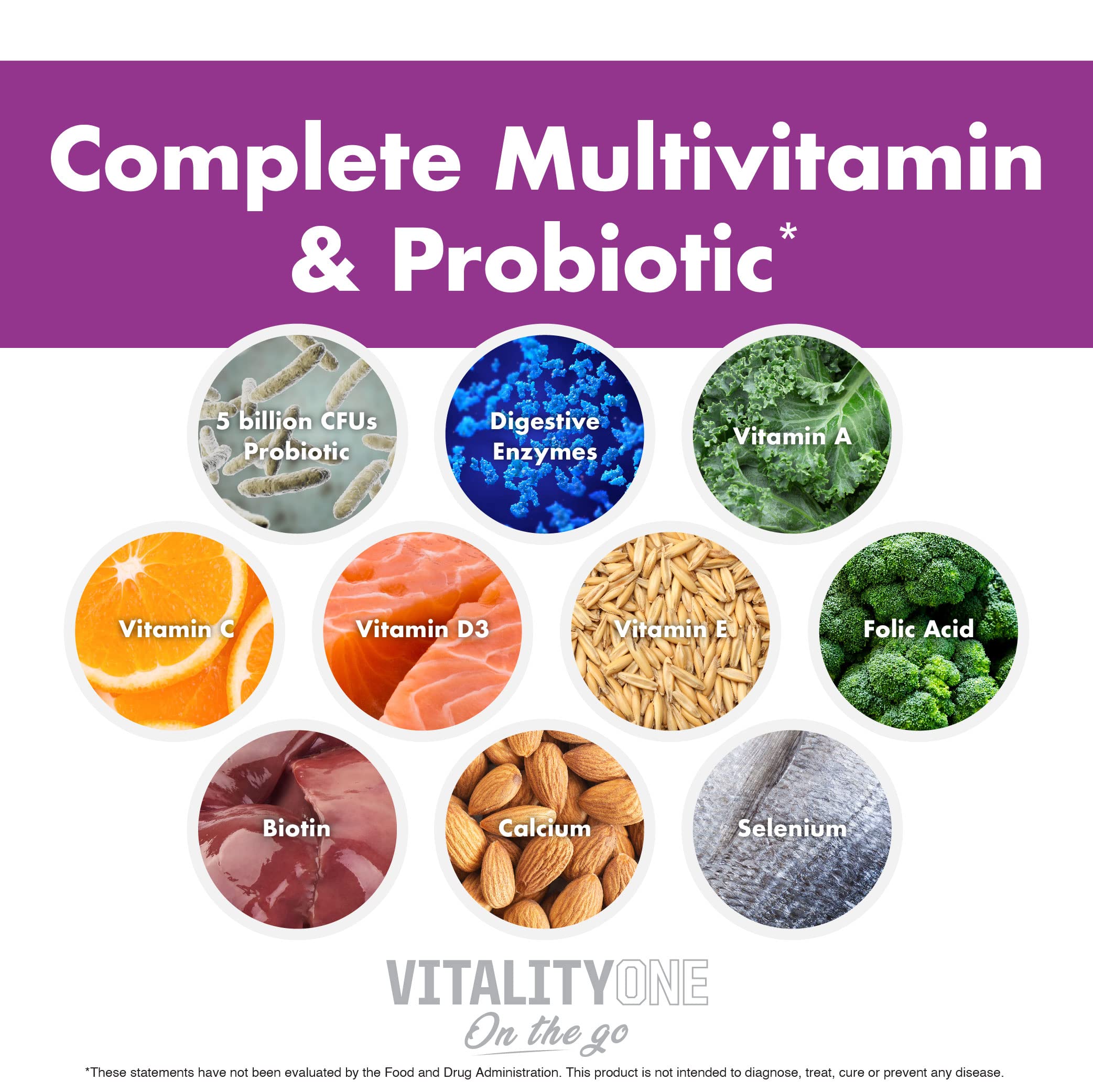 NutraOne VitalityOne probiotic and enzyme blend supports comfortable everyday digestion