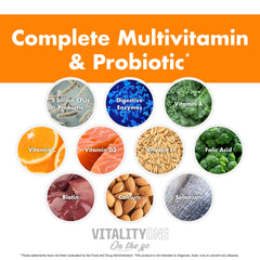 NutraOne VitalityOne packets designed to dissolve under the tongue.