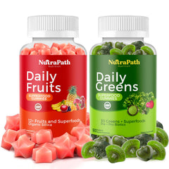 NutraPath Superfood Gummies pack shot showing 60 gummies for daily use.