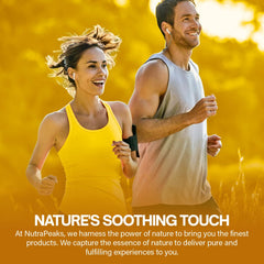 NutraPeaks bottle on a kitchen counter emphasizing vegan, non-GMO wellness option