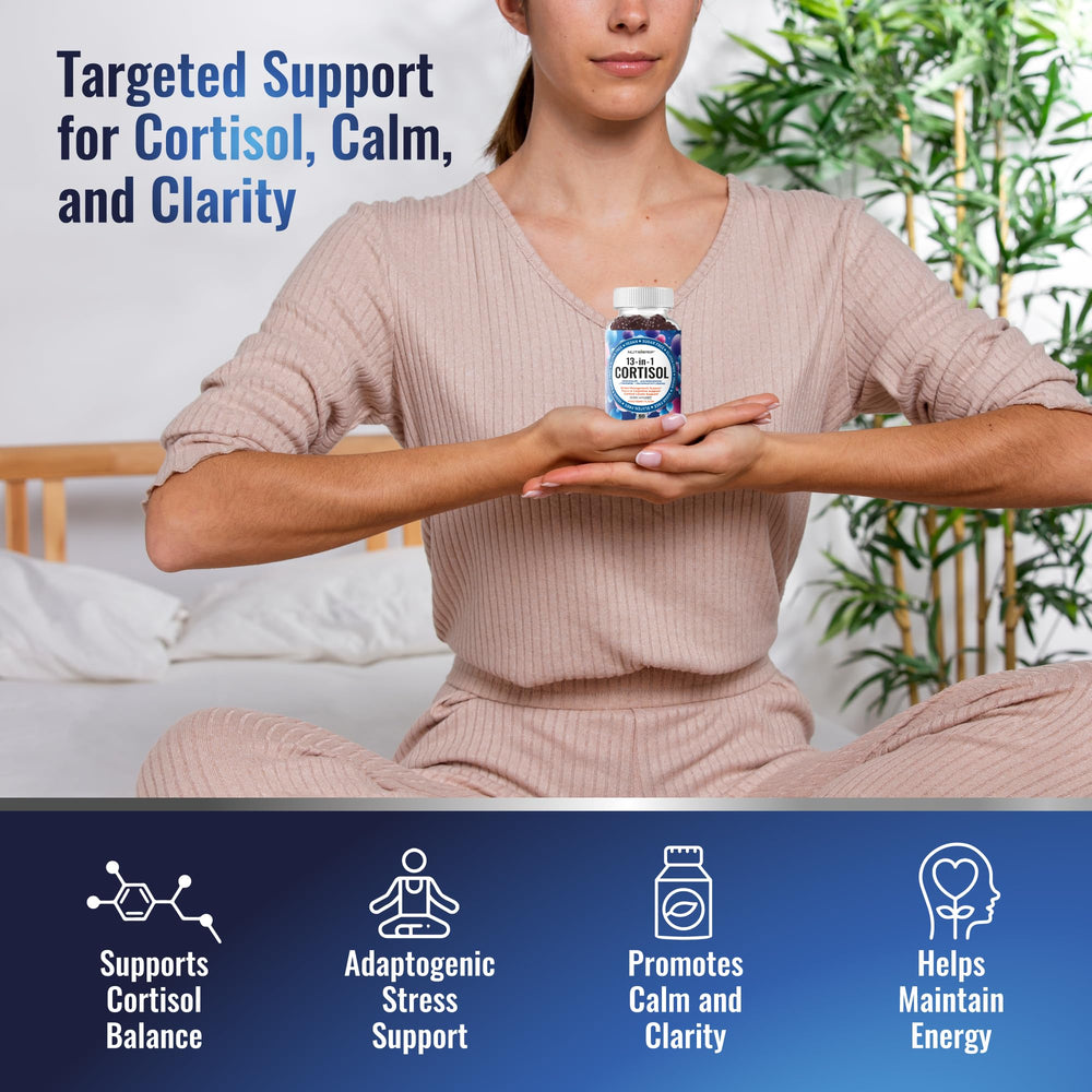 NutraPep Cortisol Gummies pour serves a quick daily dose for steady calm.