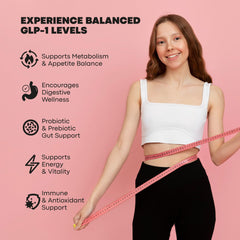 NutraPep GLP-1 Support capsules closeup highlighting easy-to-take capsules.