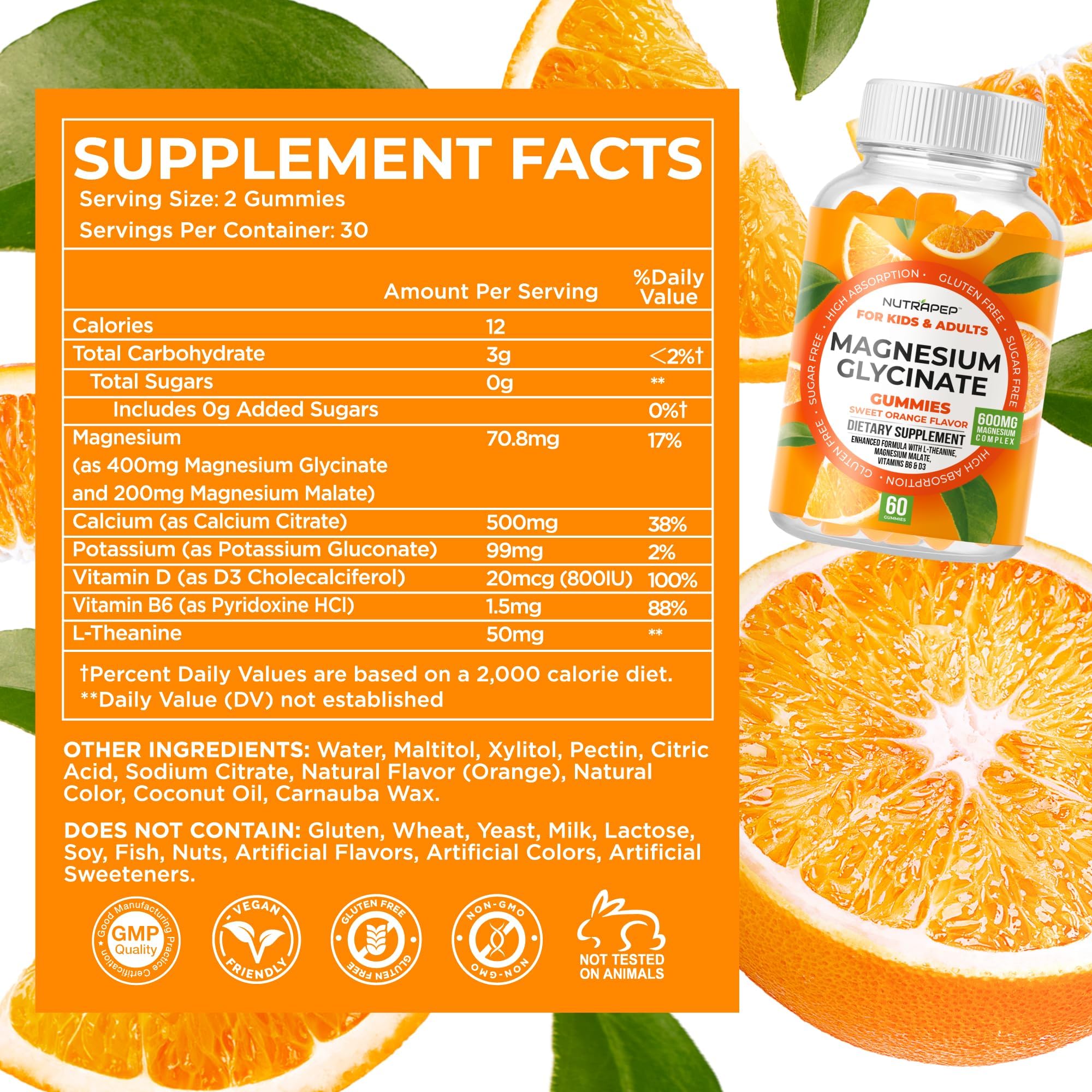 NutraPep Magnesium Glycinate Gummies adults use for daily wellness routines.