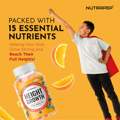 NutraPep ingredients panel featuring calcium, D3, K2 and zinc