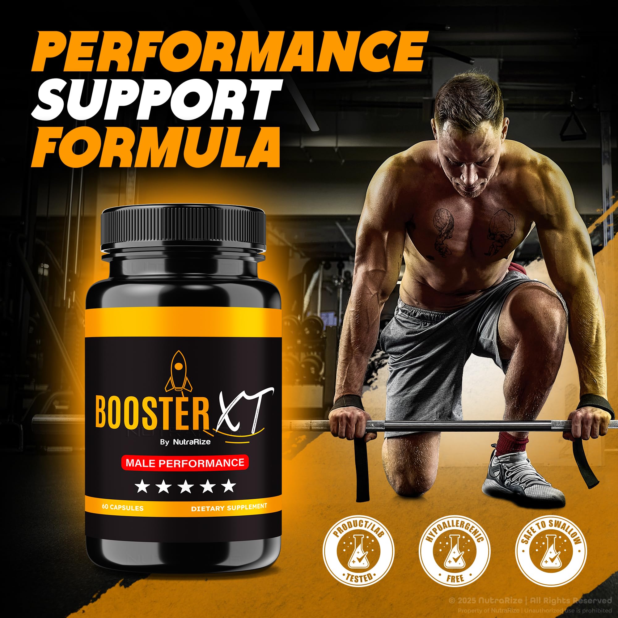 NutraRize Booster XT label close-up highlighting quality