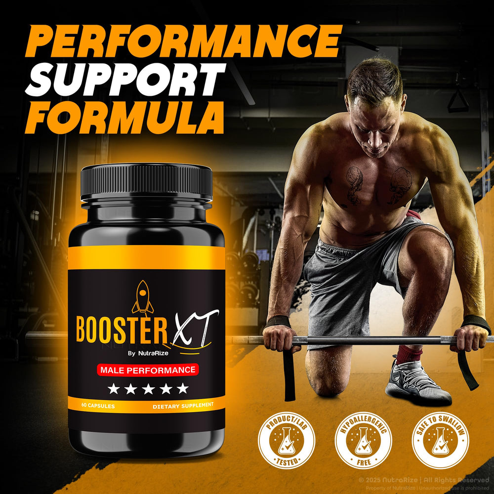 Three-bottle NutraRize Booster XT pack for convenient daily use.