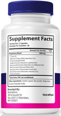 Close-up of NutraRize EZ Prostate capsules for easy daily supplementation