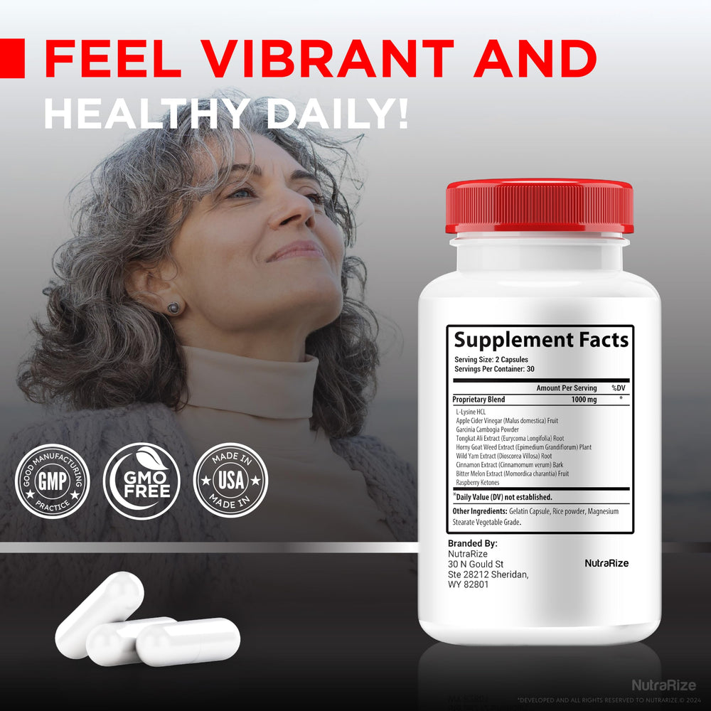 NutraRize Gluco Renu glass with pills evokes quick routine adoption.