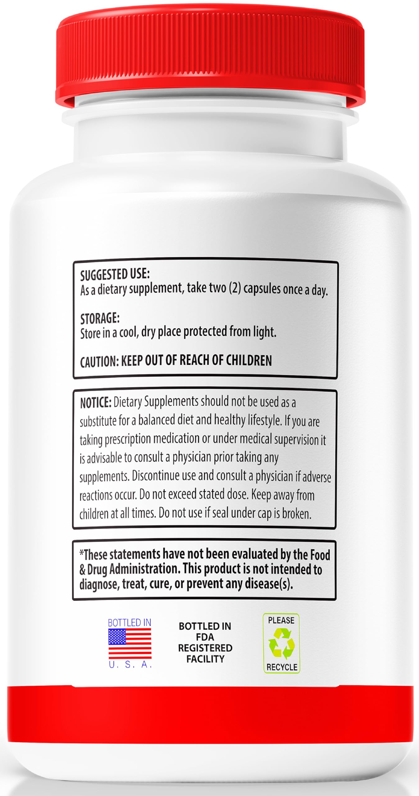 NutraRize GlucoRegen pills packaging on white background highlights easy daily use.