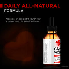 NutraRize Glyco Genius bottle on kitchen counter.