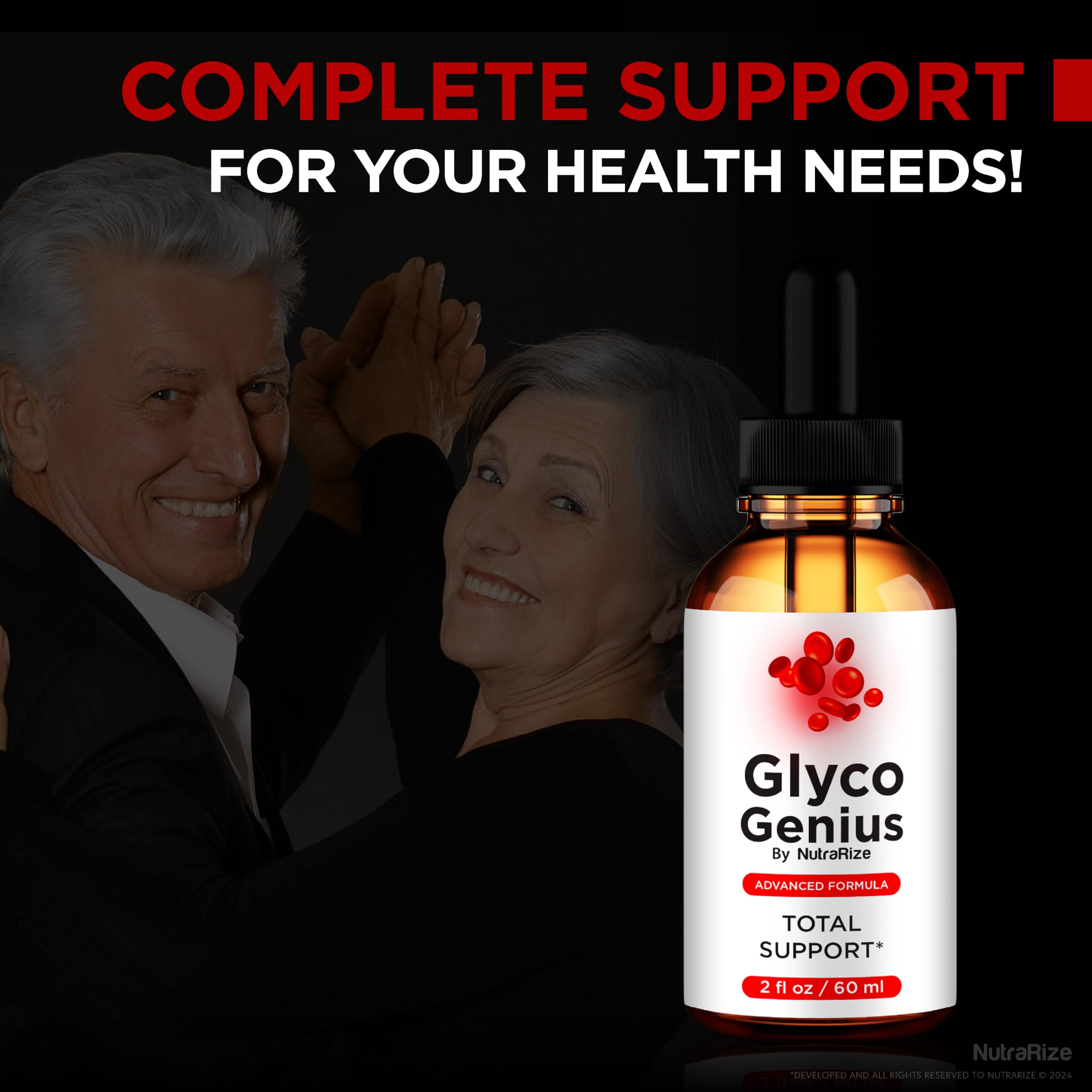 Glyco Genius label close-up with clean ingredients.