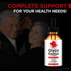 Glyco Genius label close-up with clean ingredients.