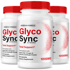NutraRize Glyco Sync bottle and packaging supporting daily balance.