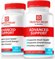 NutraRize Trusted Relief bottle-front showing compact packaging for daily wellness