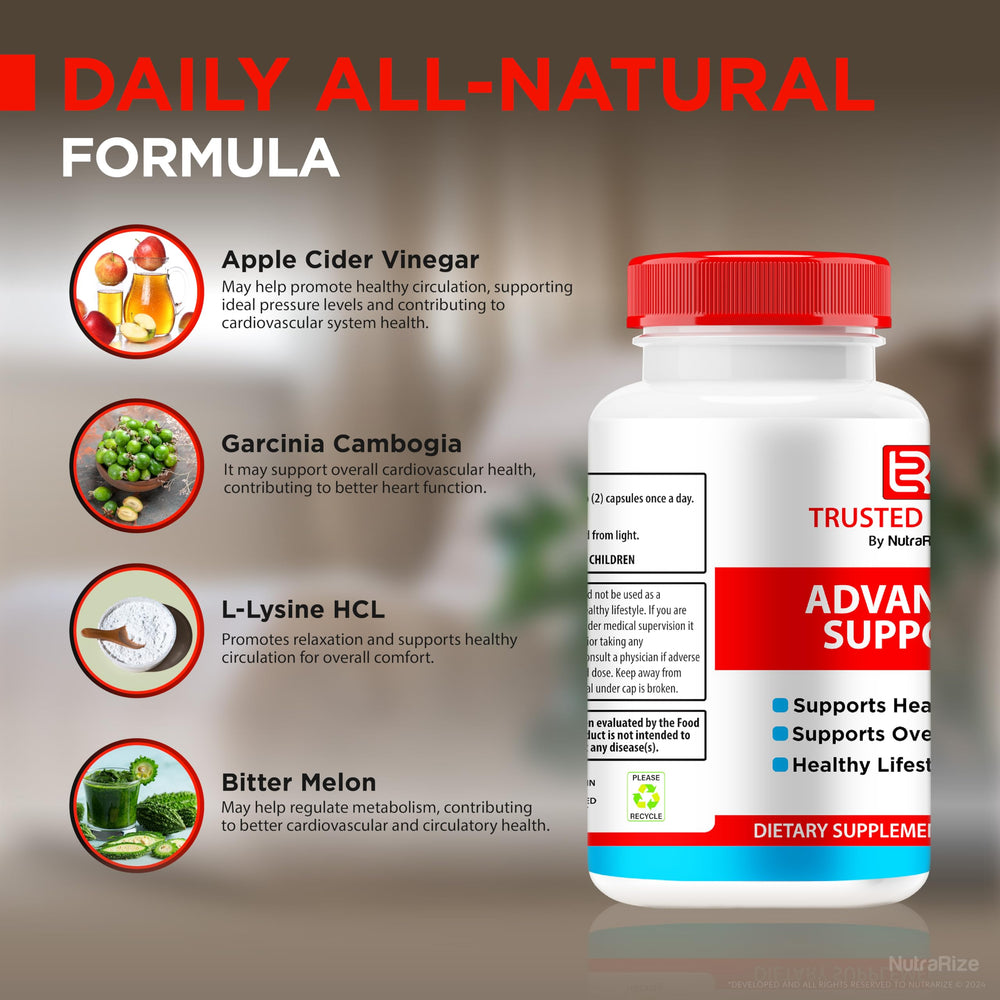 NutraRize Trusted Relief daily-use-scene conveys easy daily supplementation