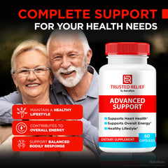 NutraRize Trusted Relief label-detail emphasizes all-natural formula