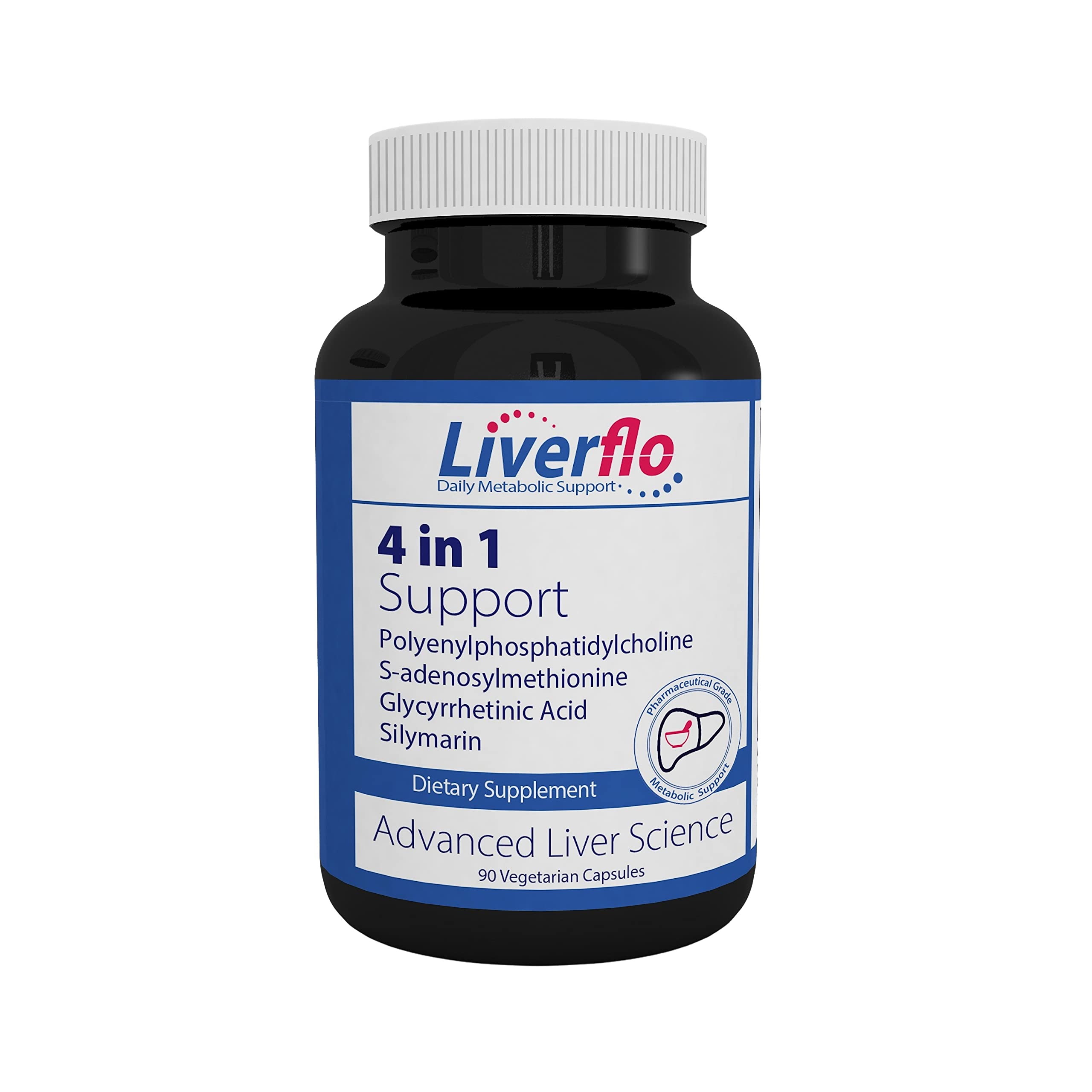 Nutrasal LiverFlo bottle with capsules for convenient daily liver support